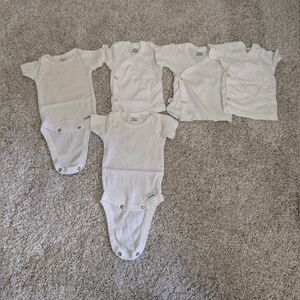 Gerber White Baby Onesie & Top Lot 3 Months